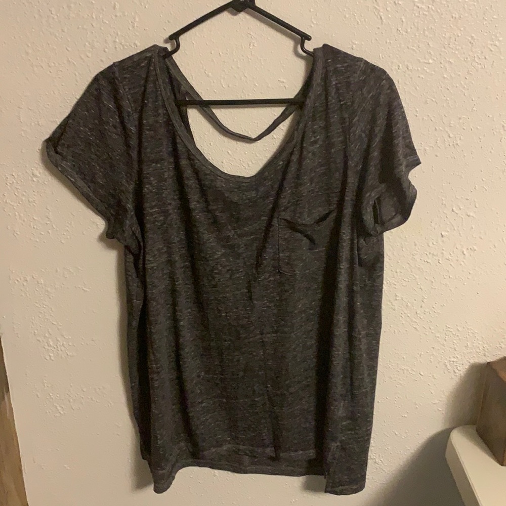 AE burnout open back tee